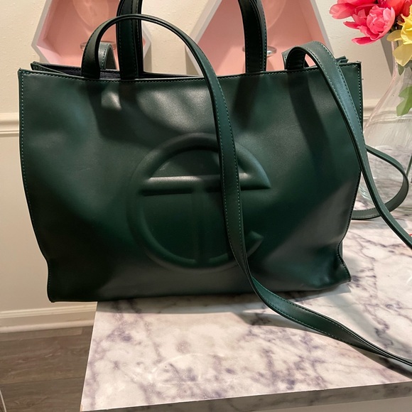 Telfar Women's Green Tote Bag medium - Picture 2 of 9